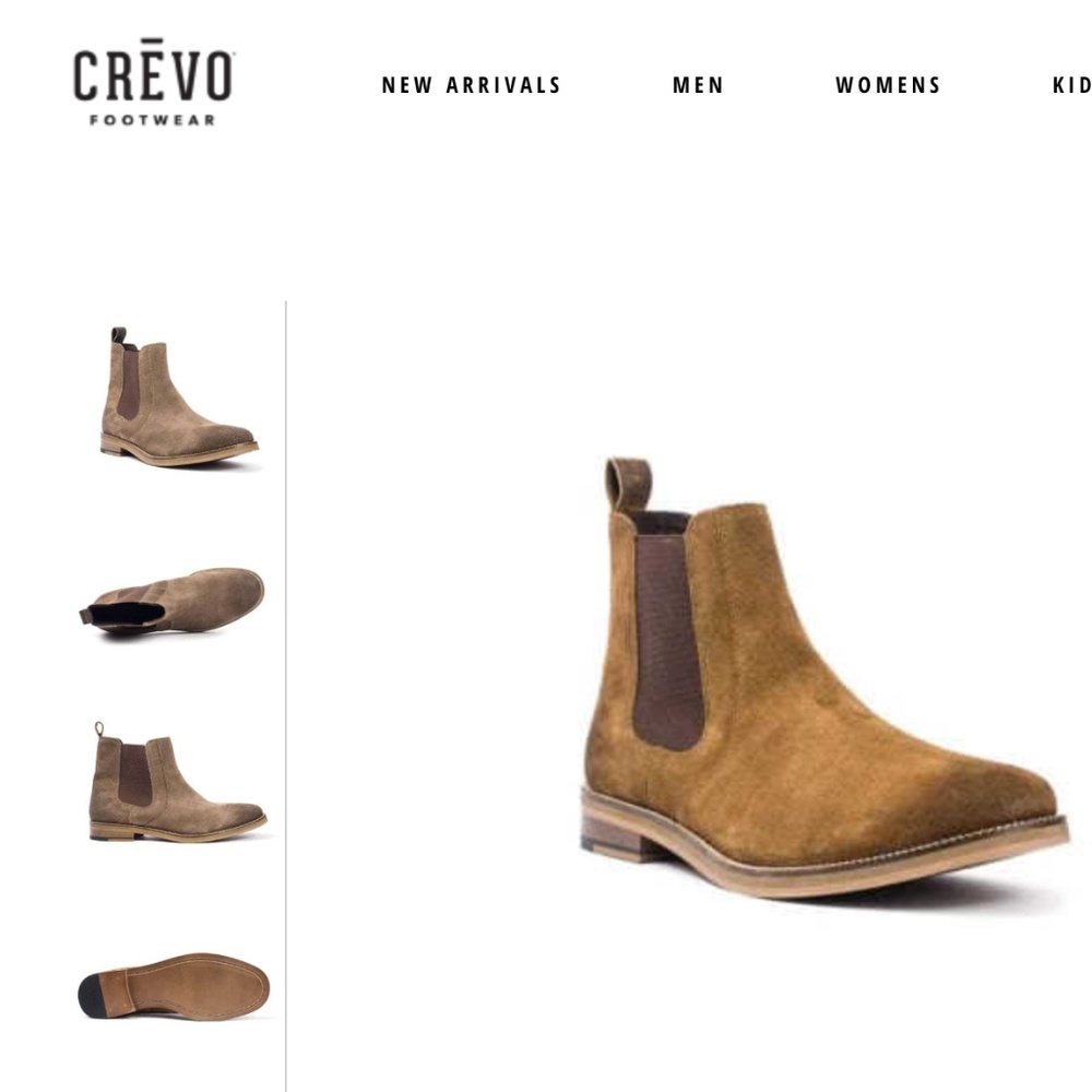 Crevo Suede Chelsea Boot Mens 9
